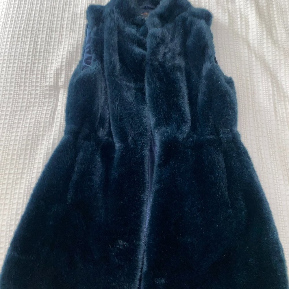 Vince Camuto Blue Vest XS